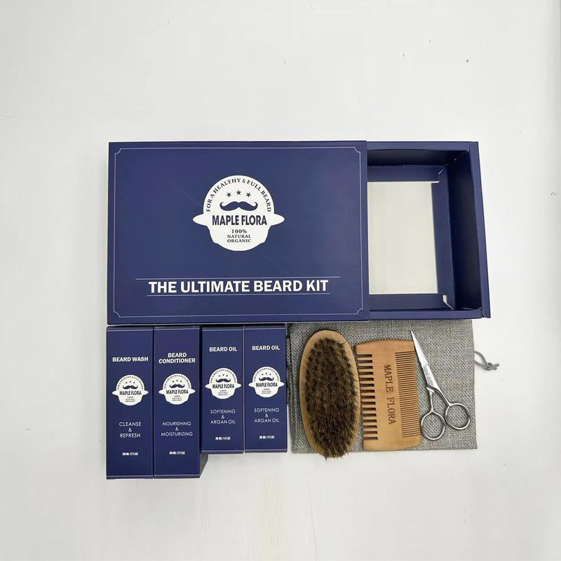 Beard Care Kit Gifts Set W/Beard Conditioner Valentine's Day Present Birthday Gifts for Men Him Dad Boyfriend Husband