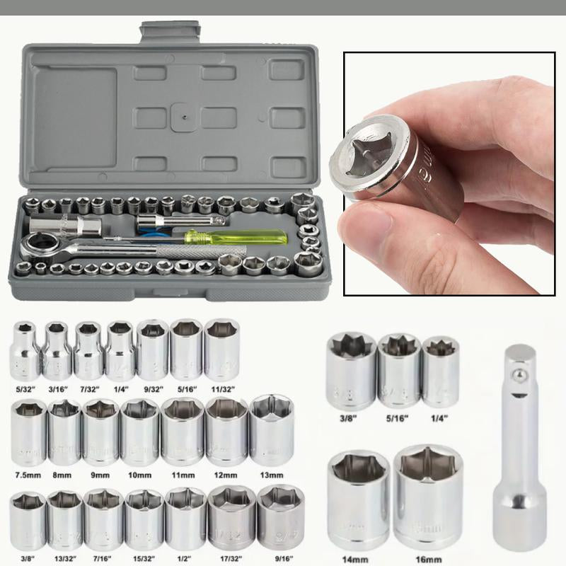 Comprehensive Professional Tool Set for Household and Automotive Repairs