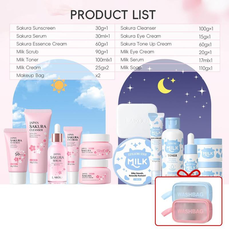 Sakura & Milk Skincare Set