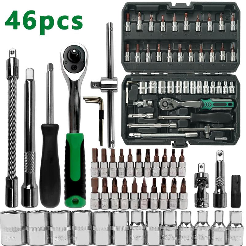 Comprehensive Professional Tool Set for Household and Automotive Repairs