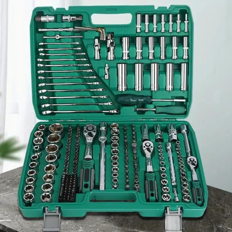 Comprehensive Professional Tool Set for Household and Automotive Repairs