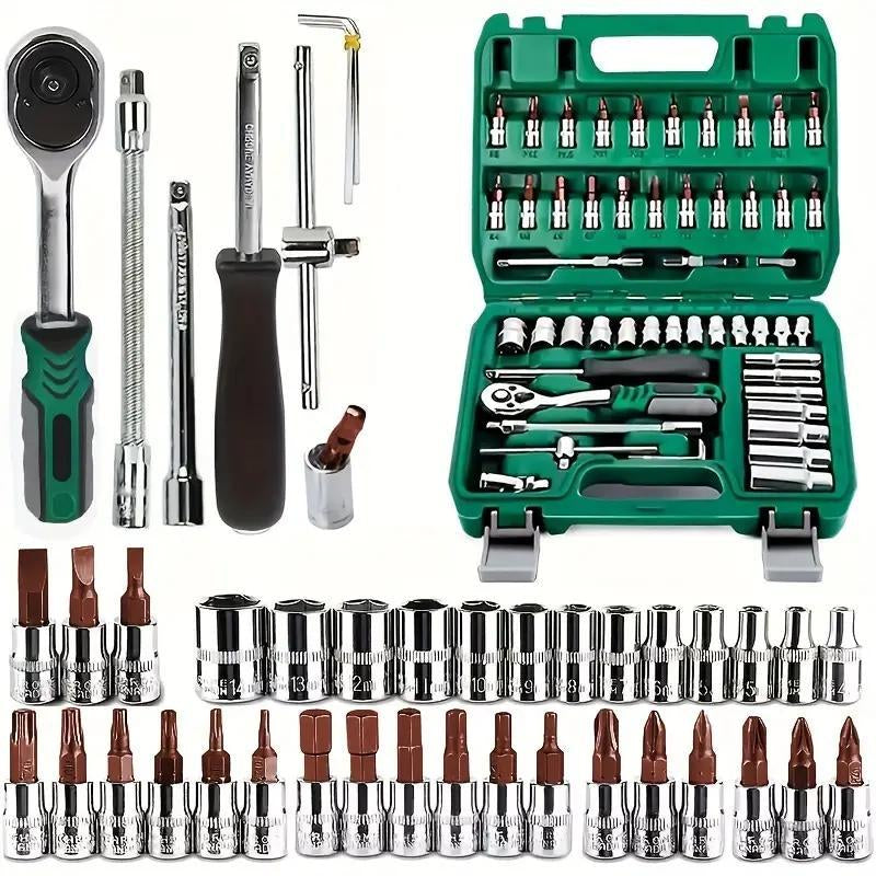 Comprehensive Professional Tool Set for Household and Automotive Repairs