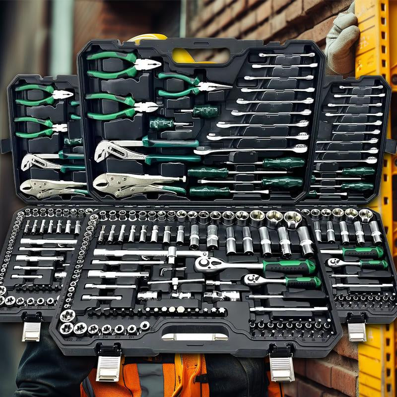 Comprehensive Professional Tool Set for Household and Automotive Repairs