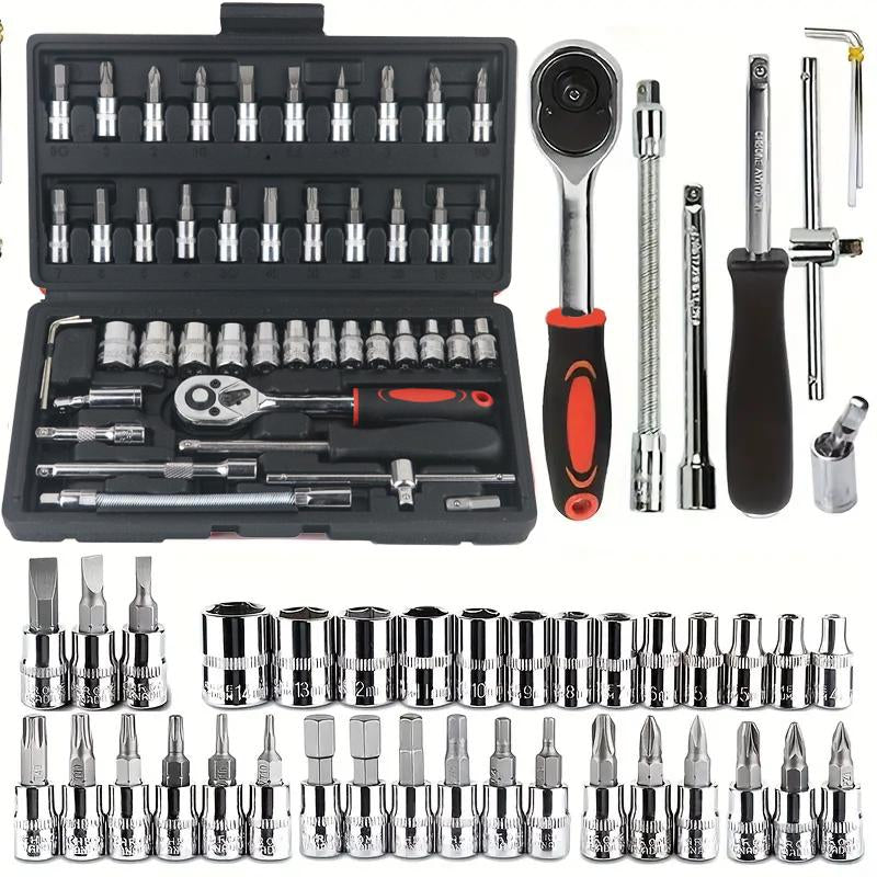 Comprehensive Professional Tool Set for Household and Automotive Repairs