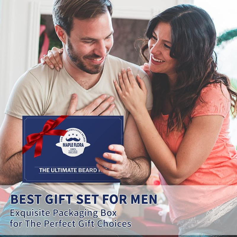 Beard Care Kit Gifts Set W/Beard Conditioner Valentine's Day Present Birthday Gifts for Men Him Dad Boyfriend Husband