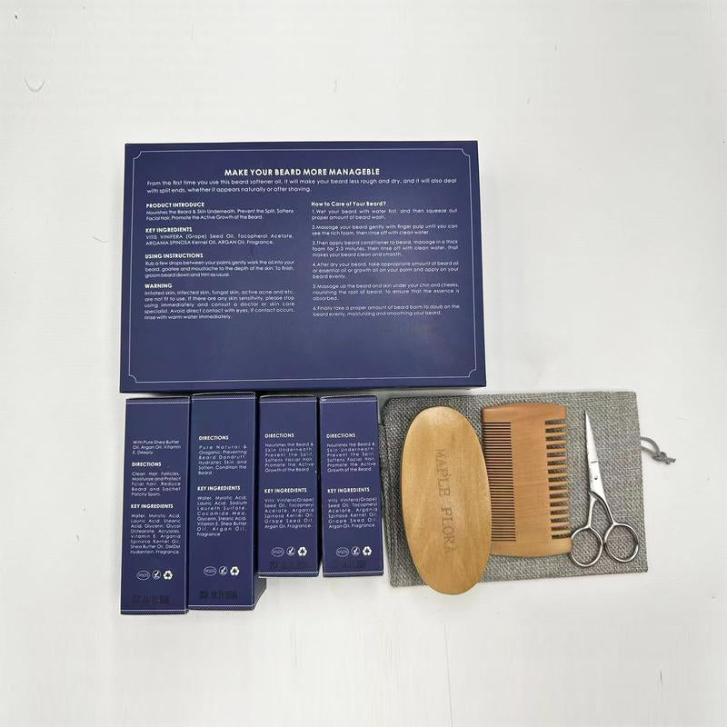 Beard Care Kit Gifts Set W/Beard Conditioner Valentine's Day Present Birthday Gifts for Men Him Dad Boyfriend Husband