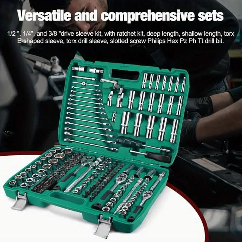 Comprehensive Professional Tool Set for Household and Automotive Repairs