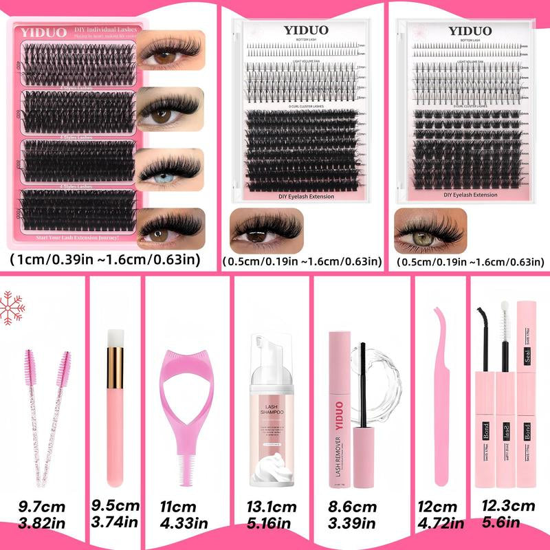 Mixed Length Individual False Eyelashes Kit Valentine's Day Gift